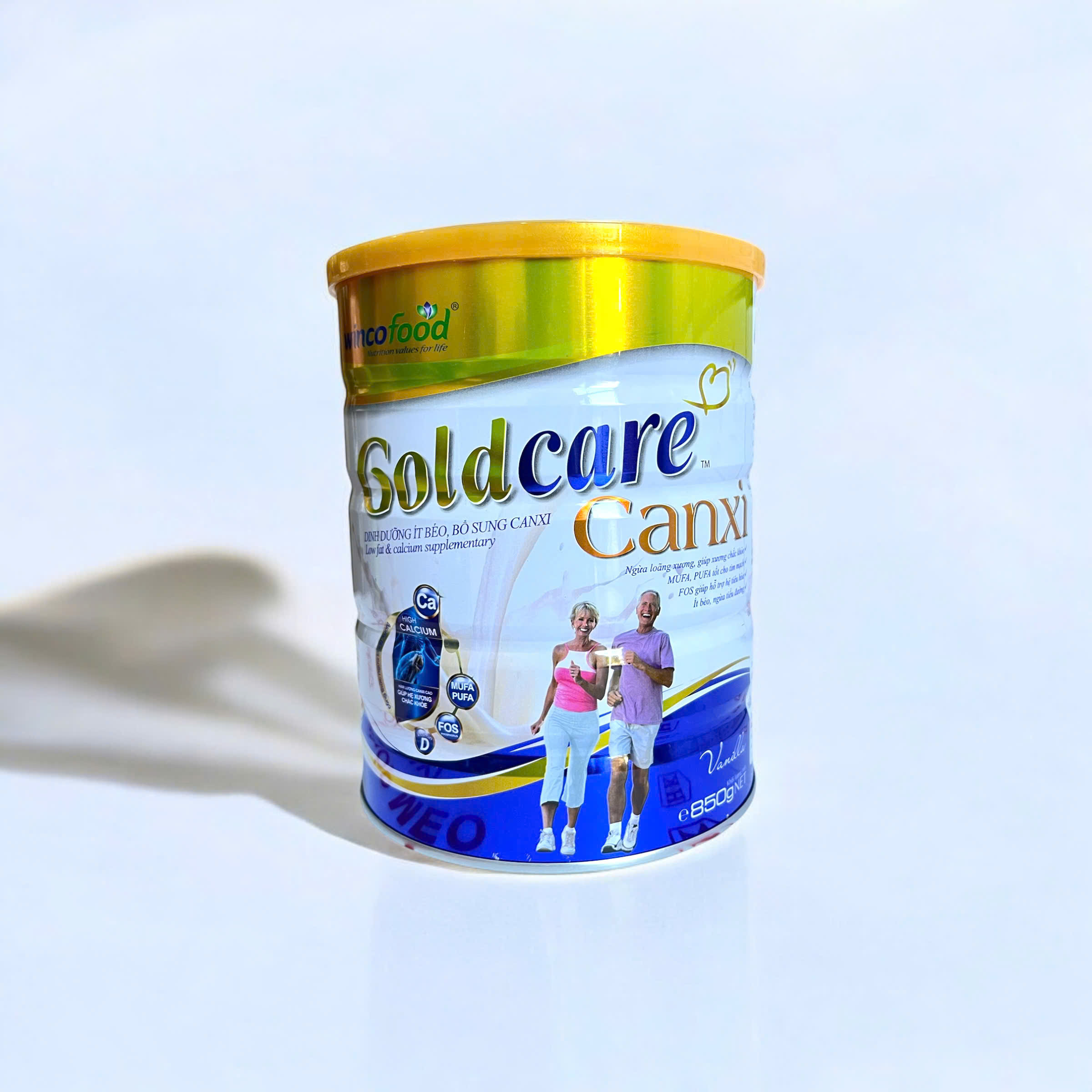 Sữa bột Goldcare Canxi 850g - Ít béo bổ sung Canxi cho người lớn tuổi suy nhược