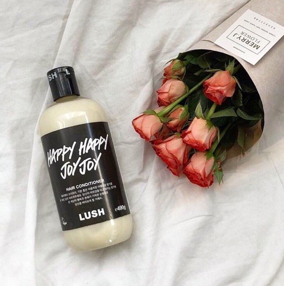 Dầu xả nước hoa cho tóc LUSH - Happy Happy Joy Joy conditioning hair perfume
