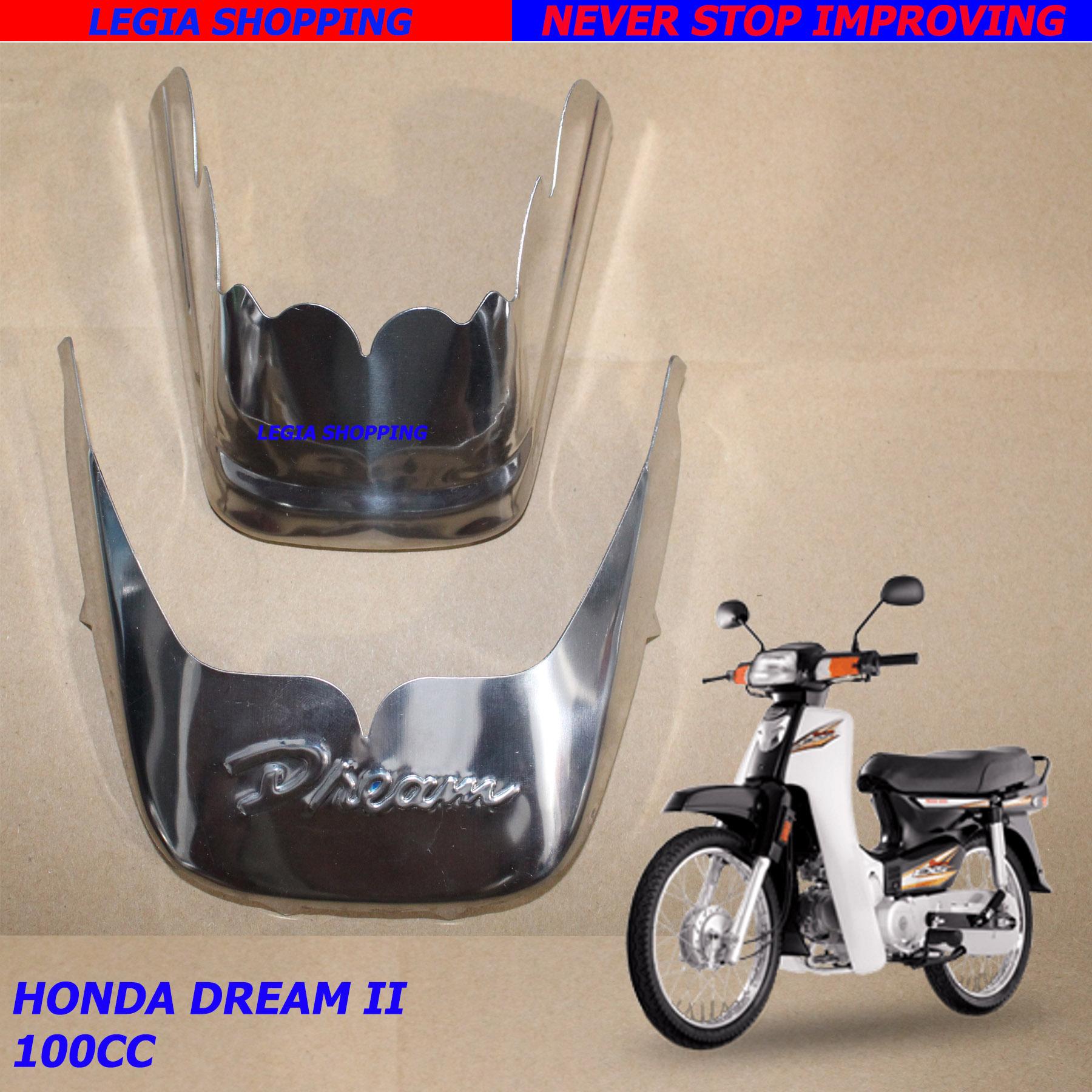 BỘ CHỤP MŨI DÈ INOX 304 TRƯỚC + SAU HONDA DREAM II / DREAM THÁI