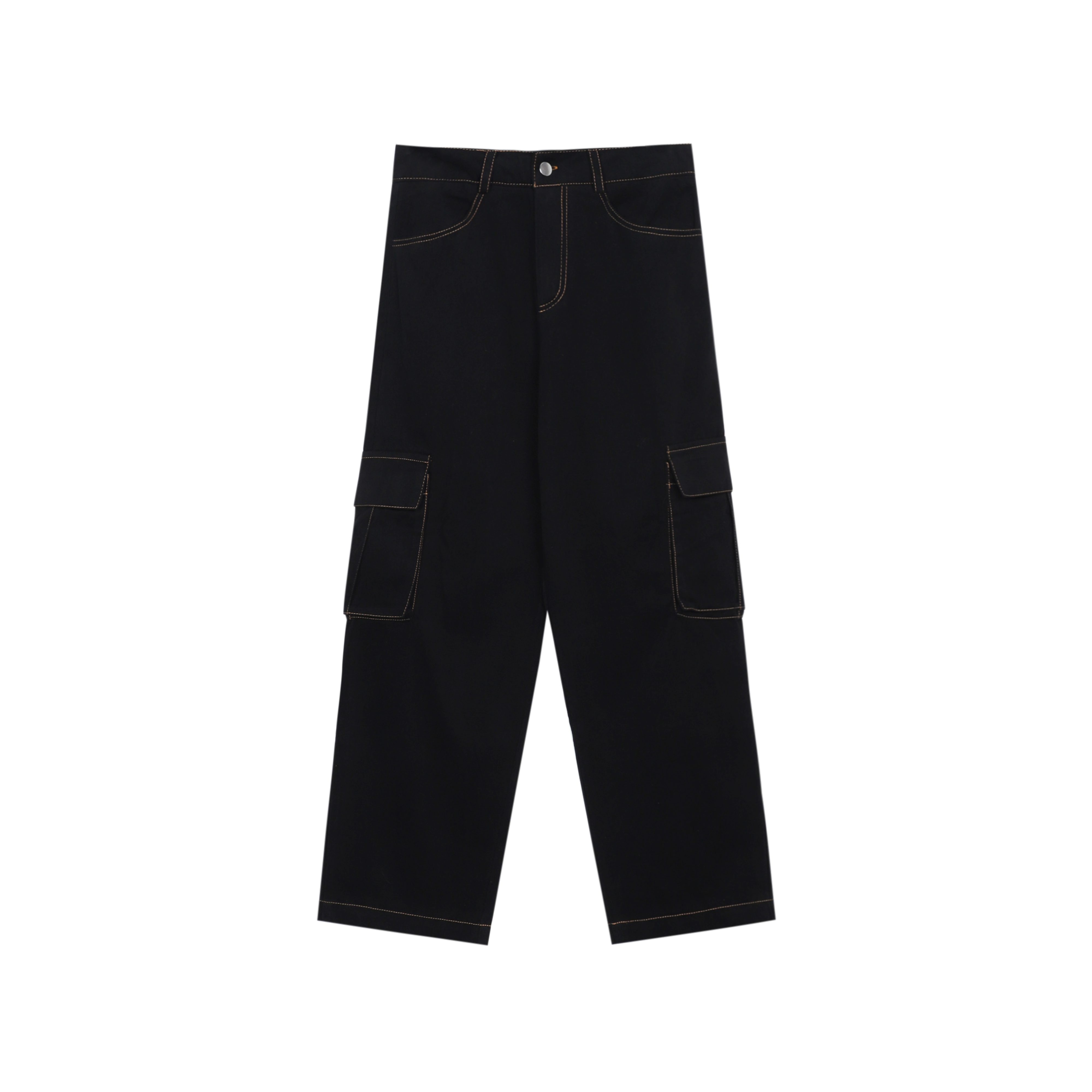 Quần khaki túi hộp màu đen - khaki cargo pants