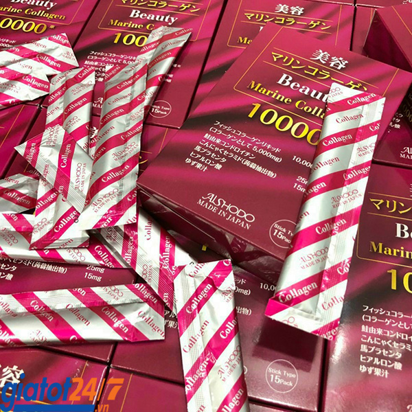 Nước uống đẹp da beauty marine collagen 10000 nhật bản