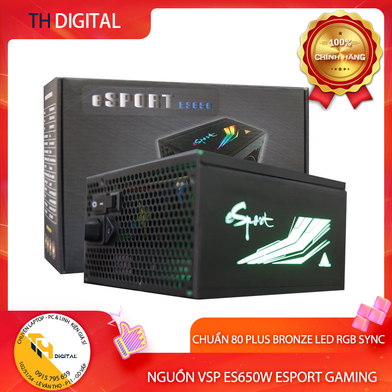 Nguồn máy tính vsp es650w esport gaming