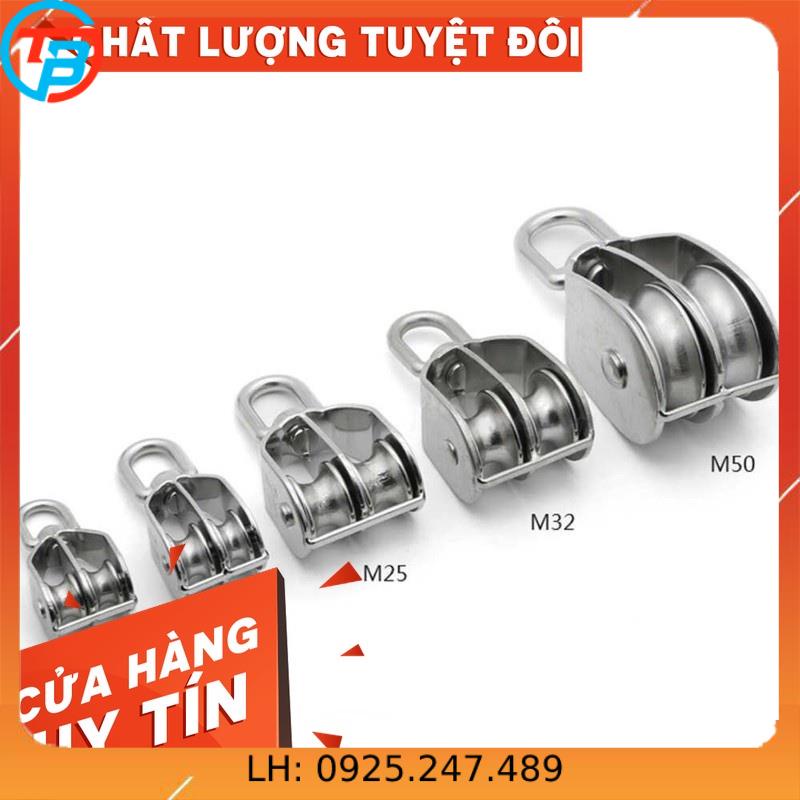 Ròng rọc inox 304 đơn và đôi - cáp thép thái bình vina