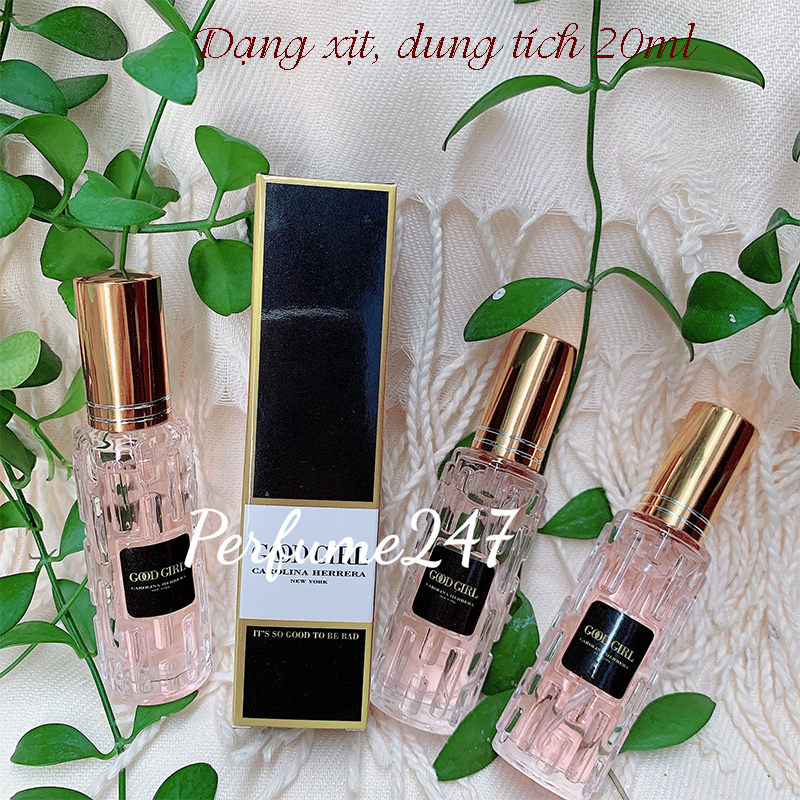 COMBO 3 NƯỚC HOA NỮ MINI CHIẾT PHÁP 20ML THƠM LÂU- MÙI G00D GIRL