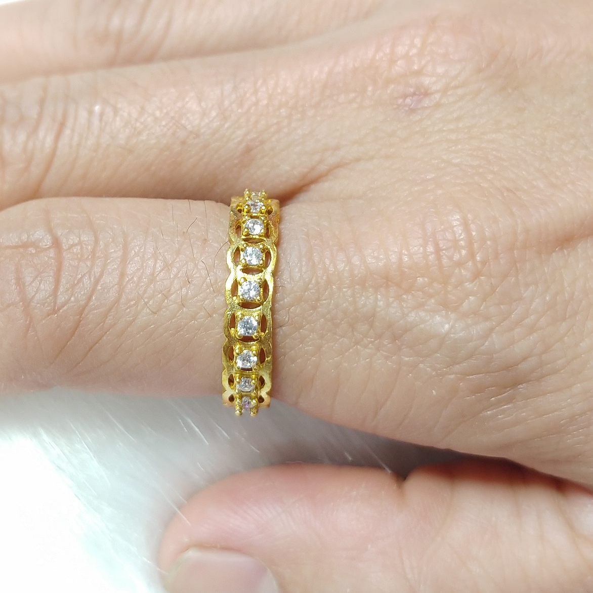 Nhẫn Kim Tiền Đá 360 Không Phai Màu- Bảo Hành 5 Năm