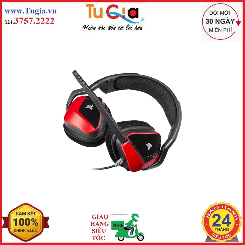 Tai nghe chơi game corsair void elite surround 7.1 cherry