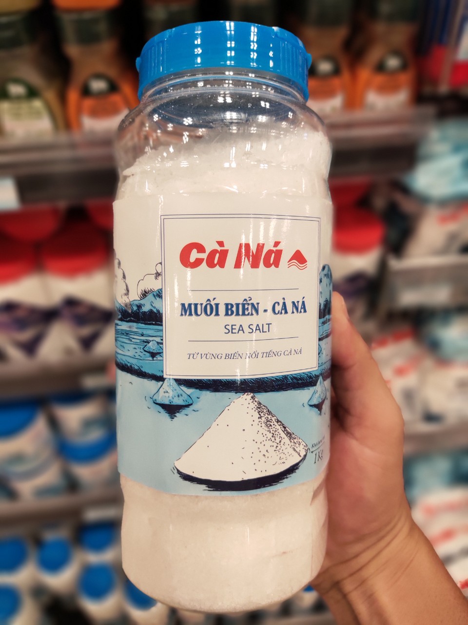 [HCM]Muối hạt từ vùng biển nổi tiếng - Cà Ná hũ 1kg date 17/10/23