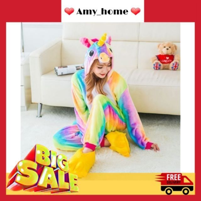 Bộ Đồ Thú Unicorn Rainbow