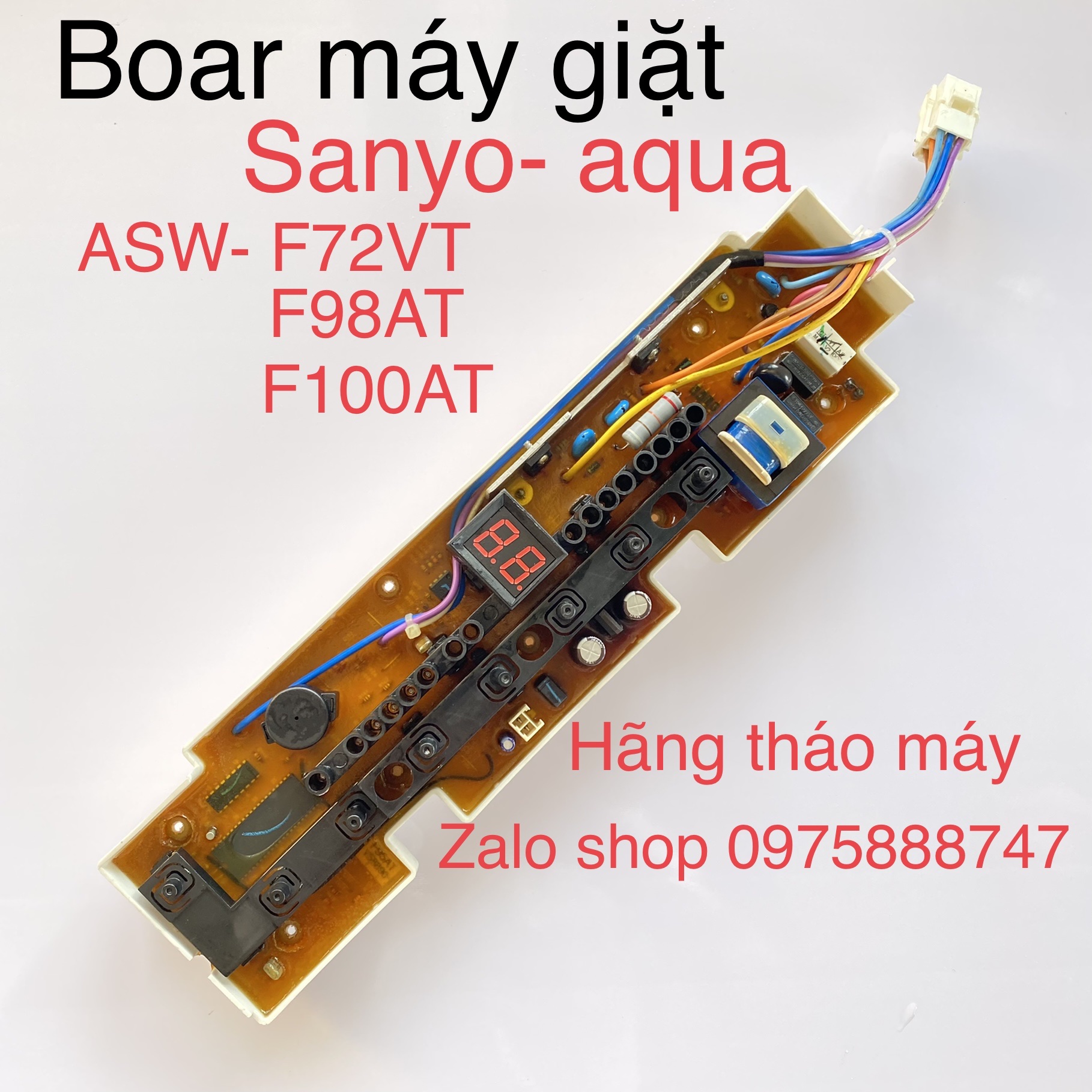 board  máy giặt Sanyo - Aqua  ASW - F100AT - F95AT (hãng tháo máy)