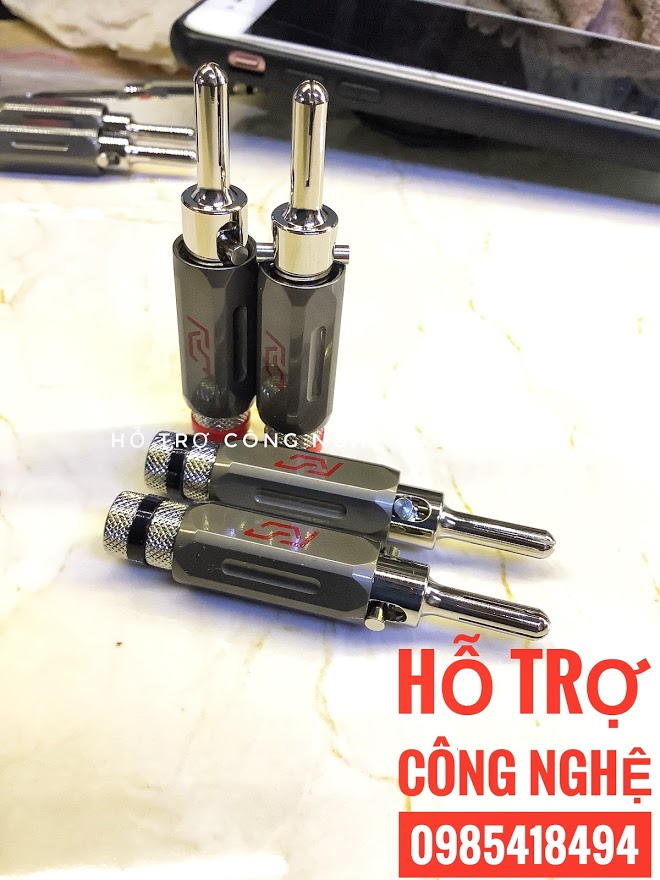 Jack rắc cắm loa chuẩn bắp chuối  khóa cao cấp hàng TAIWAN nhập khẩu- giá bán 1 chiếc