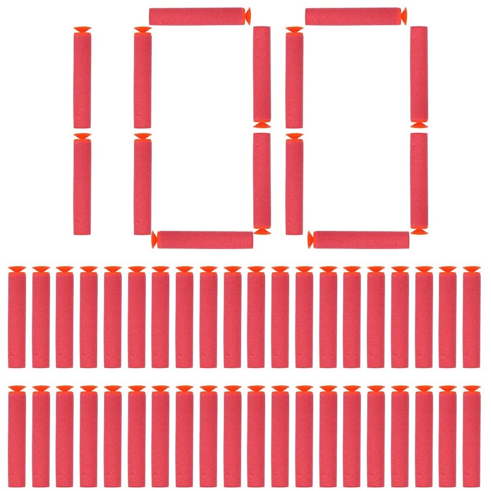 100pcs Sucker 7.2cm EVA mềm đạn nạp hút đạn phi tiêu cho N-Strike Elite loạt Blasters đào tạo ngoài trời bắn