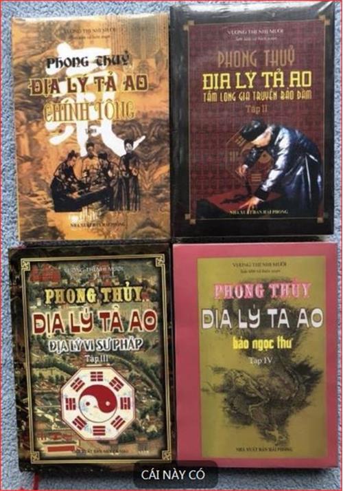 Combo phong thủy địa lý tả ao (trọn bộ 4 cuốn bìa mềm