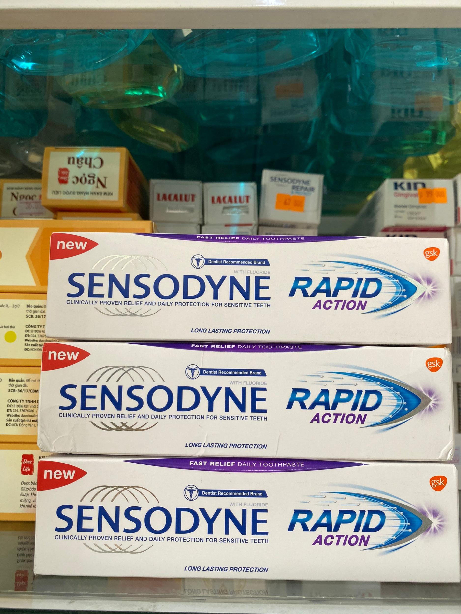 Kem đánh răng Sensodyne Rapid Action