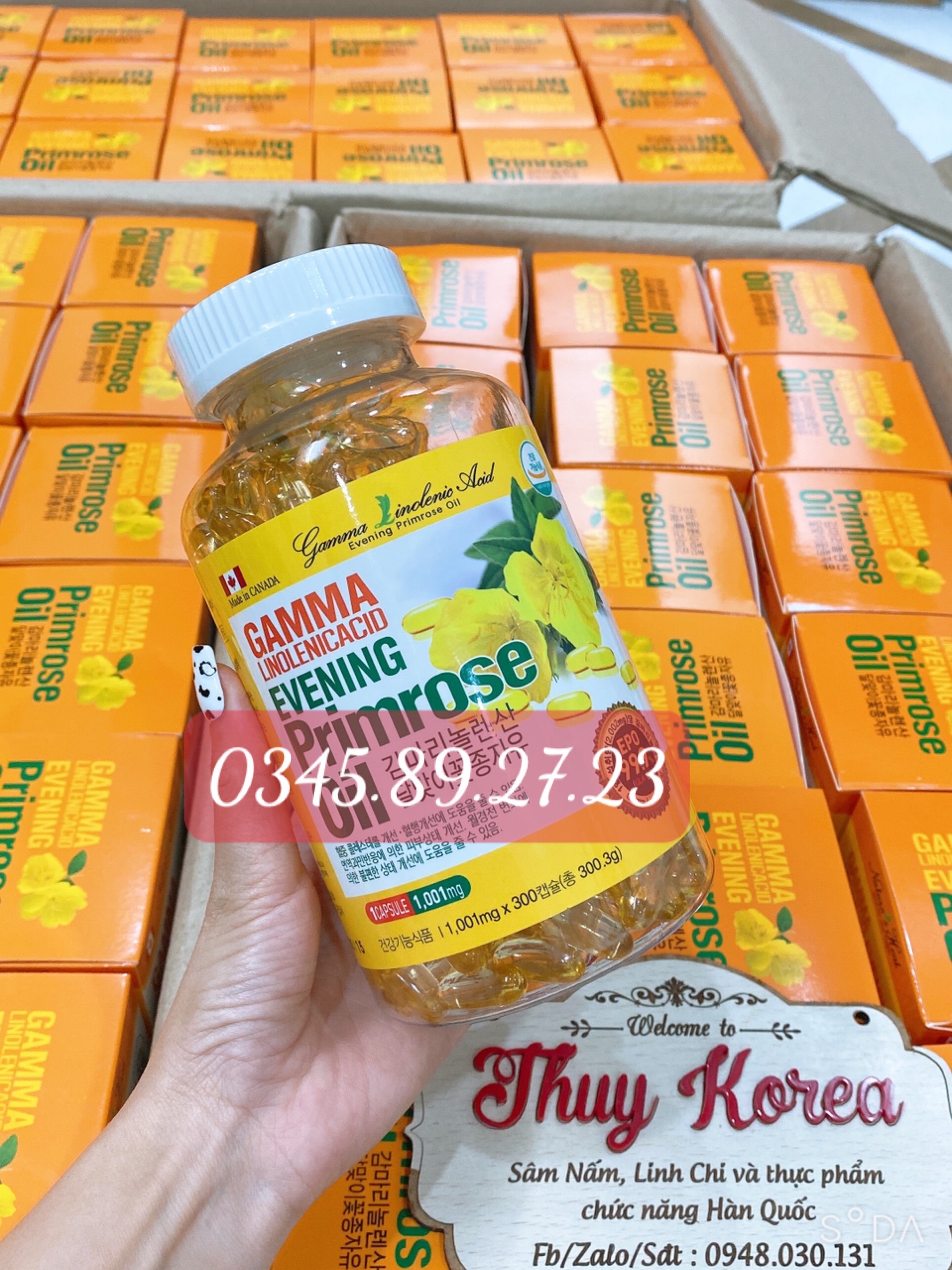 Viên uống hoa anh thảo hàn quốc 300 viên
