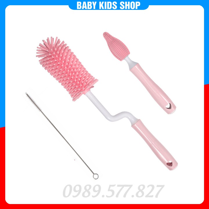 Cọ bình sữa silicon cho bé