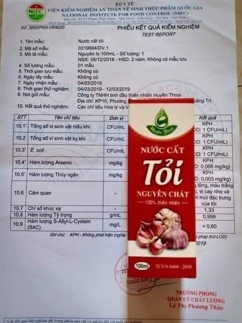 Nước cất tỏi huyền thoại 100ml