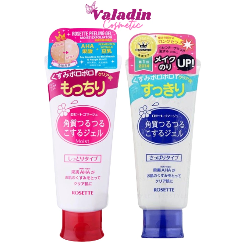 Tẩy Da Chết Rosette 120g Dạng Gel Tẩy tết bào chết mặt -Valadin