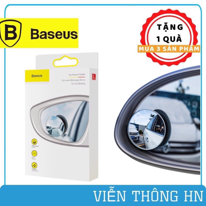 Gương cầu lồi ô tô baseus chống nước tăng góc nhìn cho oto - gương mini chống điểm mù cho xe hơi
