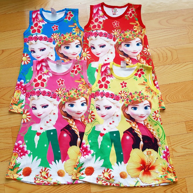 [HCM]đầm bé gái elsa