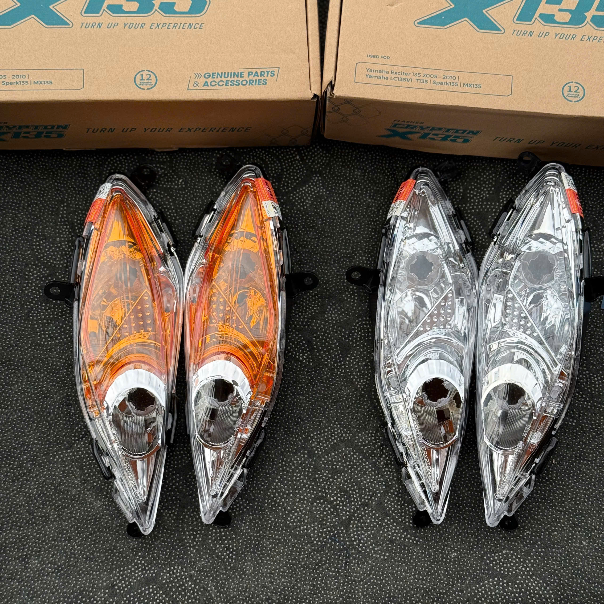 Cặp Xi Nhan Zhipat Exciter 2006-2010 Crypton chính hãng Trắng