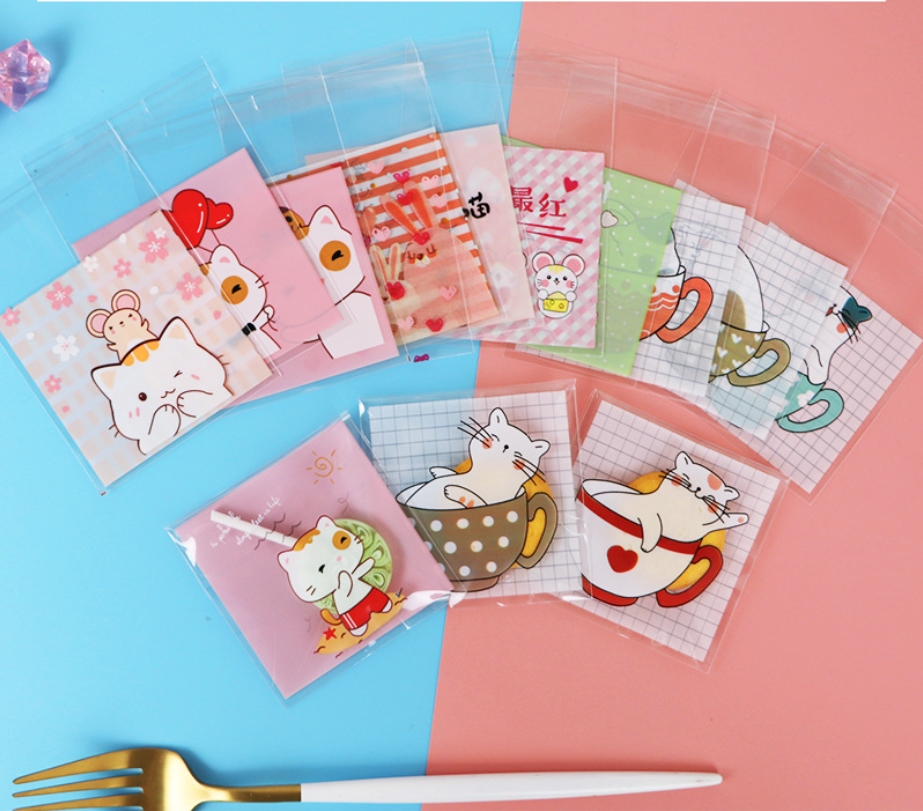 Túi đựng bánh quy/ túi đựng bánh dứa dán miệng 7cm*7cm