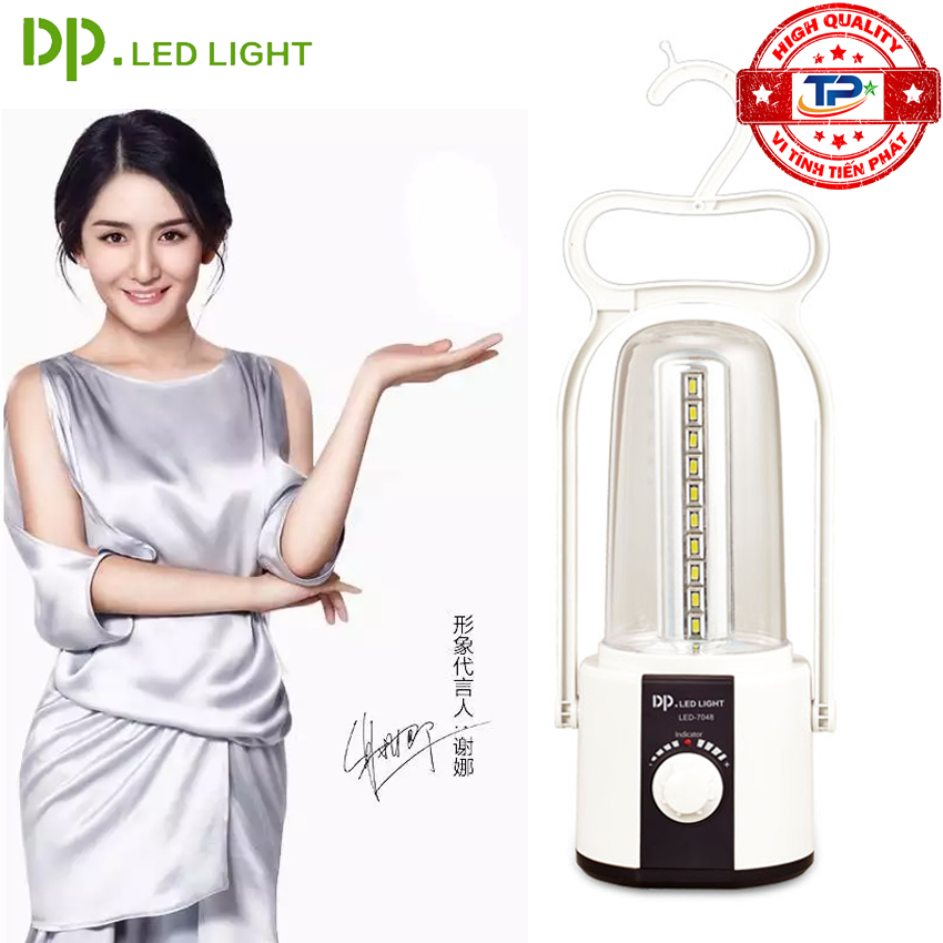 Đèn sạc tích điện DP DP-7048 / DP-7048C với 40 bóng LED công suất 4W (trắng)