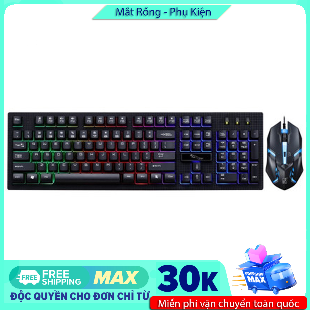 Bộ combo chuột và bàn phím G20 led 7 màu cực đẹp