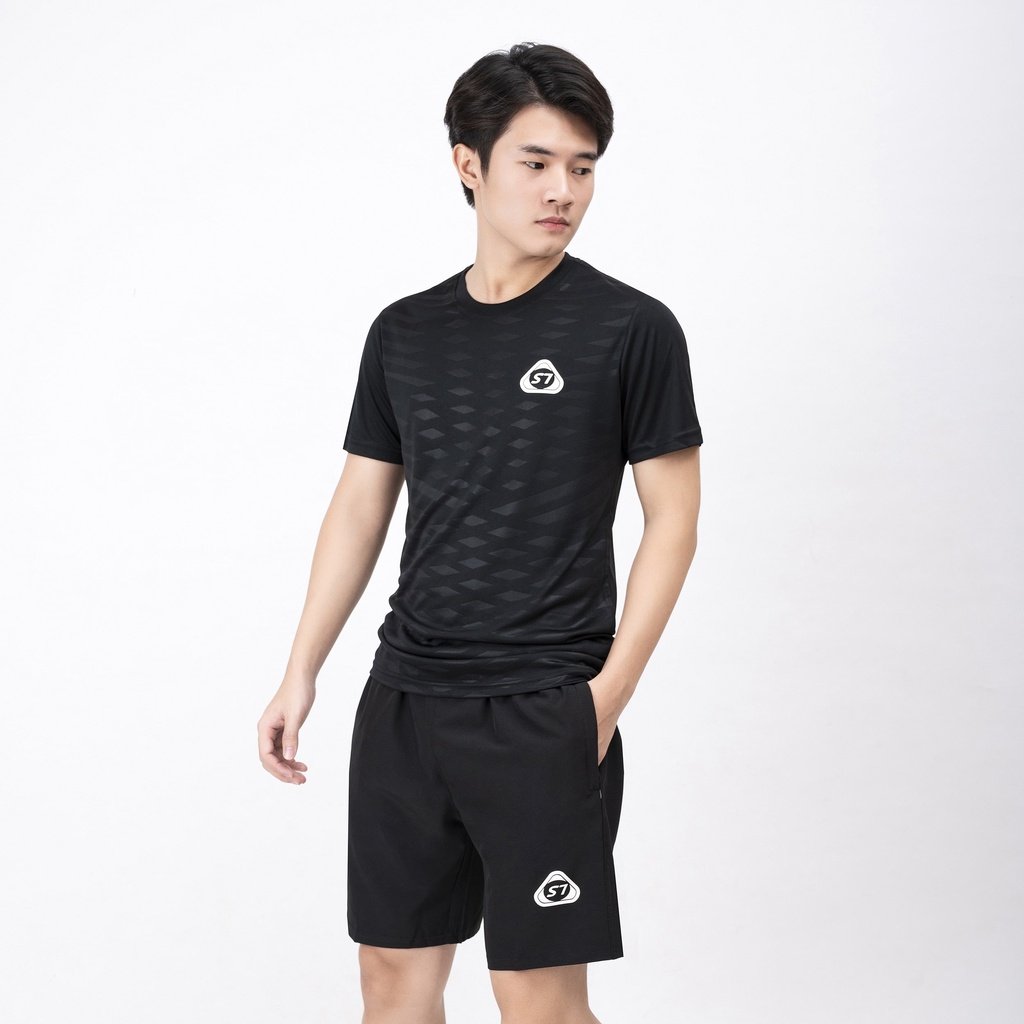 SET ĐỒ NAM CỘC TAY, BỘ QUẦN ÁO THUN HÈ NAM chất liệu thun lạnh mát lạnh mùa hè in dập vân sắc nét vận động thể thao - AnhAnh92  - BN345