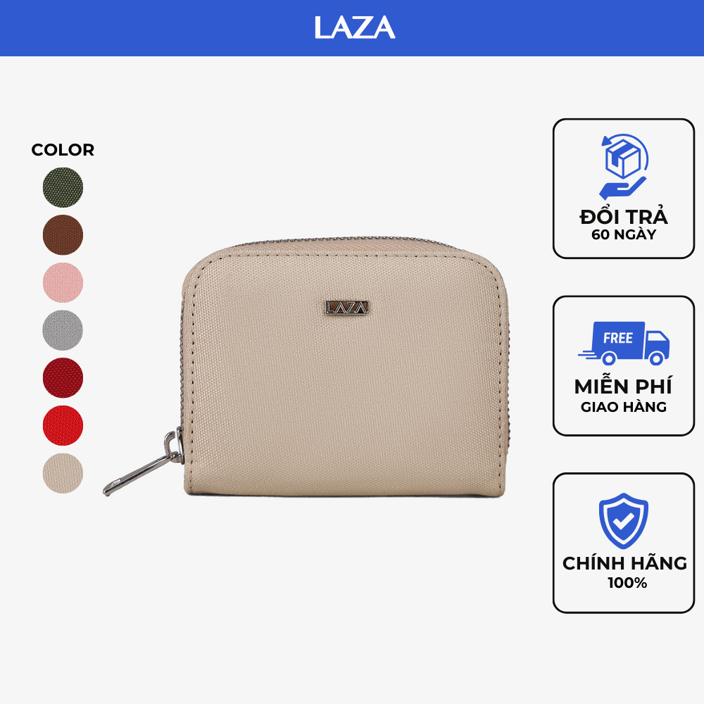 Ví nữ mini LAZA Java Wallet 571 - ví cầm tay tiện lợi - chất liệu canvas trượt nước