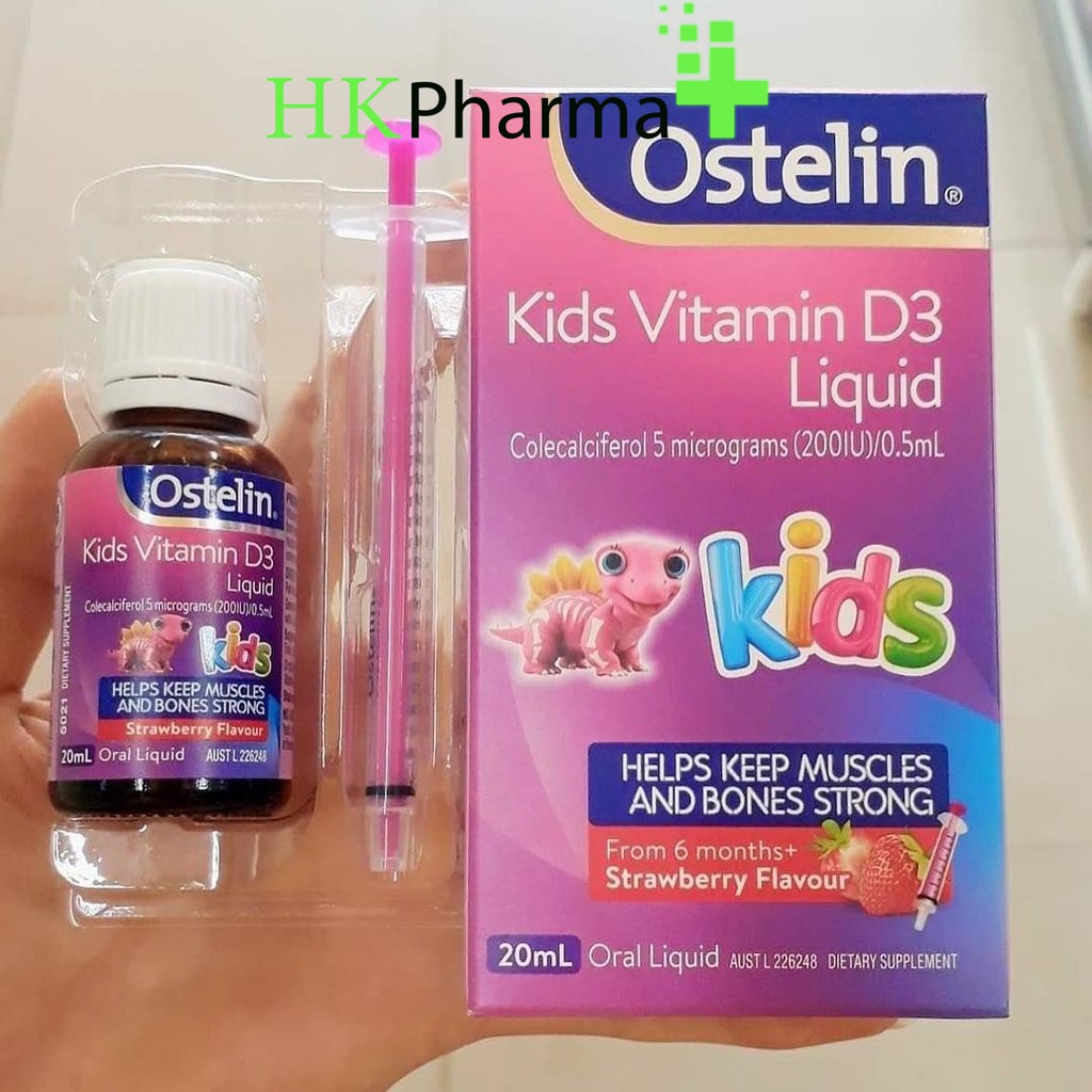 Ostelin vitamin d3 liquid - vitamin d3 cho trẻ sơ sinh và trẻ nhỏ - 0-6 tháng
