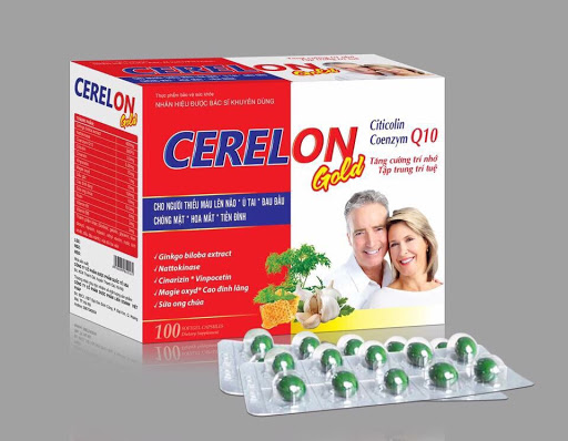 Viên uống bổ não cerelon gold - giúp bổ sung dưỡng chất cho não