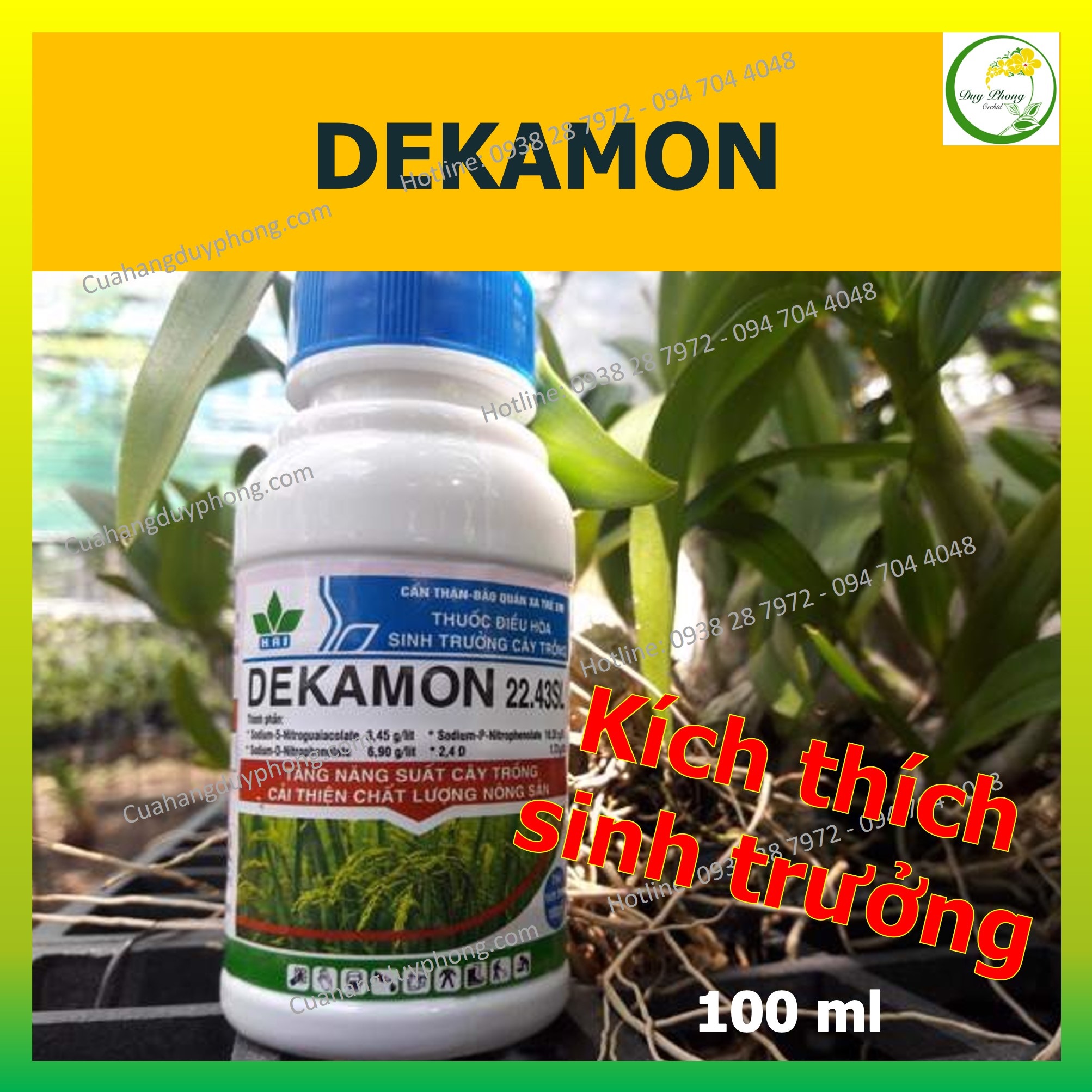 Kích thích sinh trưởng cho cây trồng | dekamon - 100ml