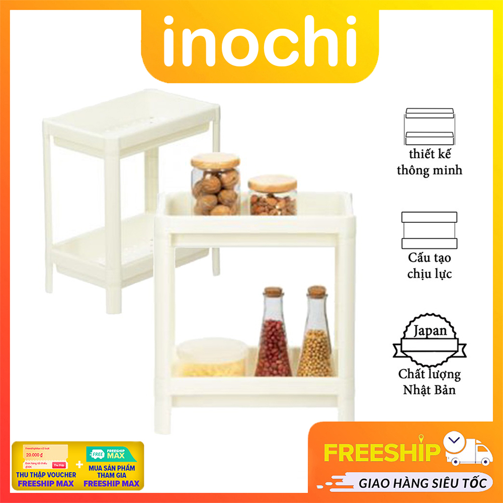 Kệ Để Đồ Đa Năng Inochi, Kệ Để Đồ Nhà Tắm, Đồ Trang Điểm Thiết Kế Thông Minh, Kệ Để Gia Vị 2 Tầng Nhựa, Đựng Đồ Chơi Cho Bé Công Nghệ Nhật Bản
