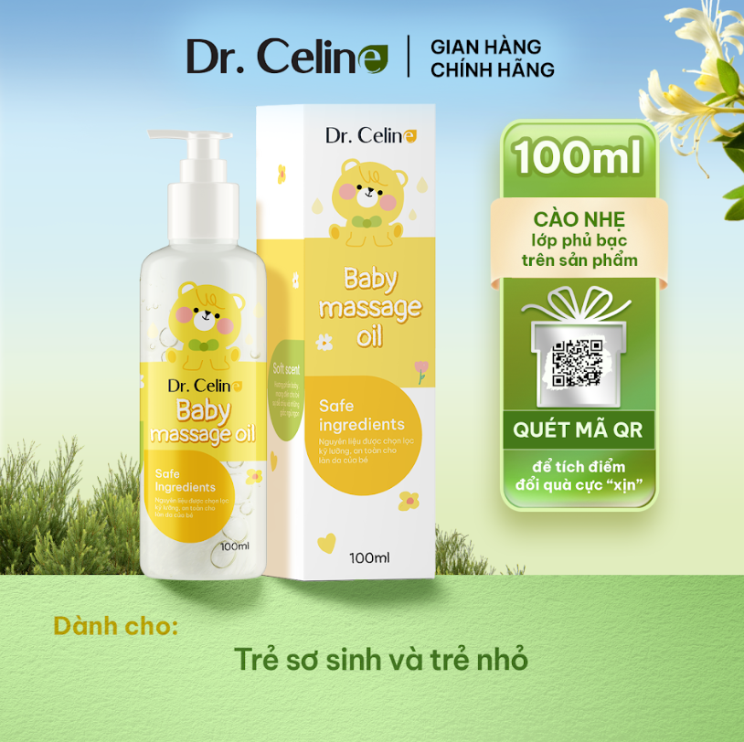 Dầu massage cho bé Dr. Celine Baby Massage Oil 100ml