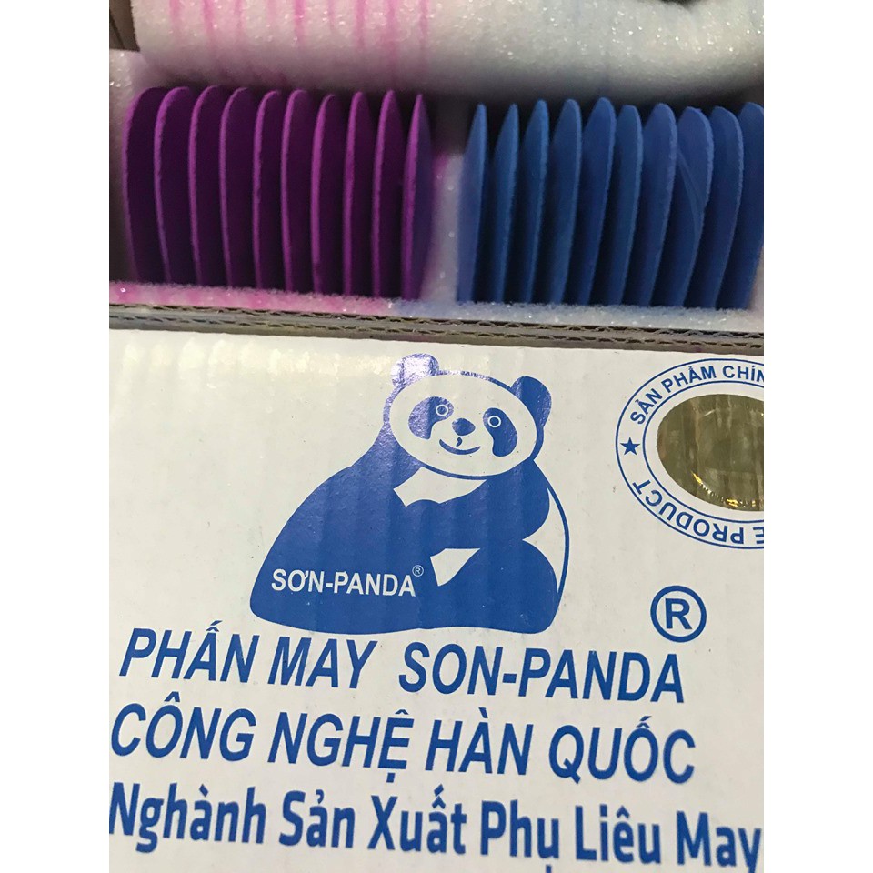 Phấn may 2 màu, 4 màu con gấu sơn-panda