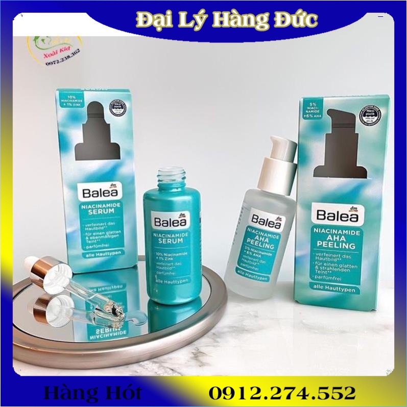 Serum Niacinamide sáng trắng da se khít lổ chân lông Balea Đức
