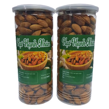 500g Hạnh nhân rang bơ vỏ mỏng nhập khẩu Mỹ