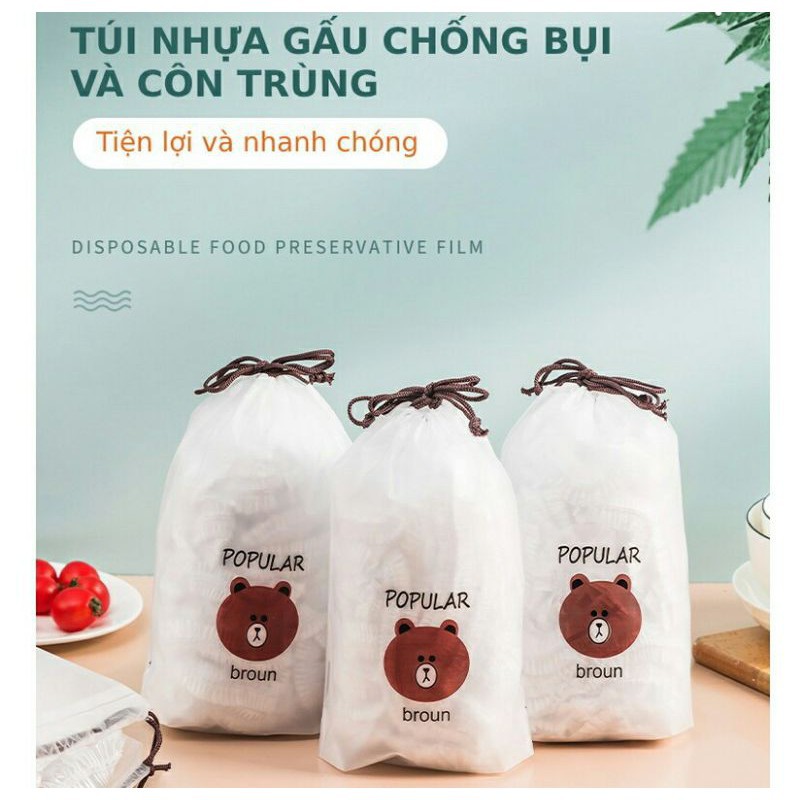 - màng bọc thực phẩm túi gấu có chun bọc co giãn tái sử dụng - màng bọc bảo quản thực phẩm tiện lợi tái sử dụng