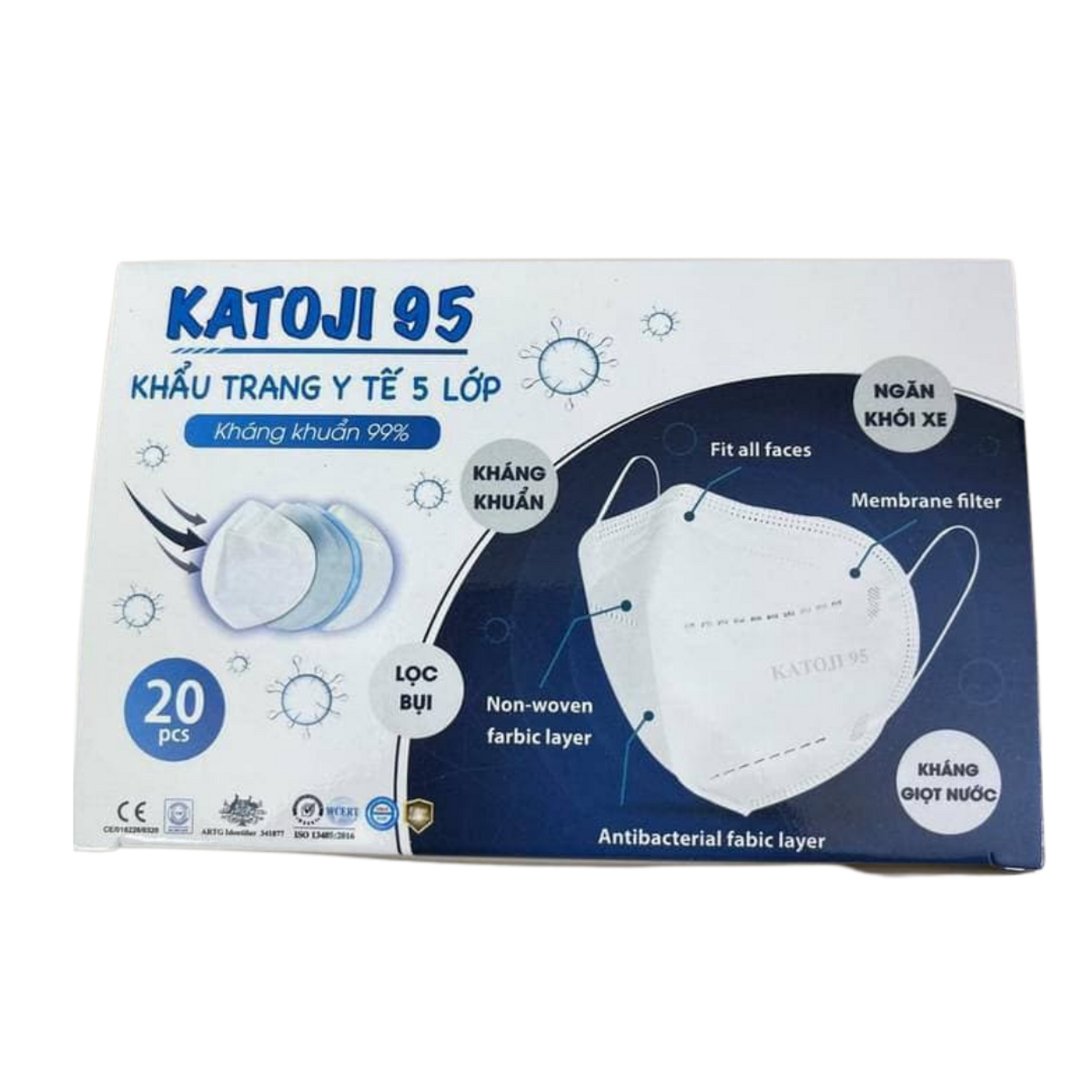 Khẩu trang y tế 5 lớp katoji 95