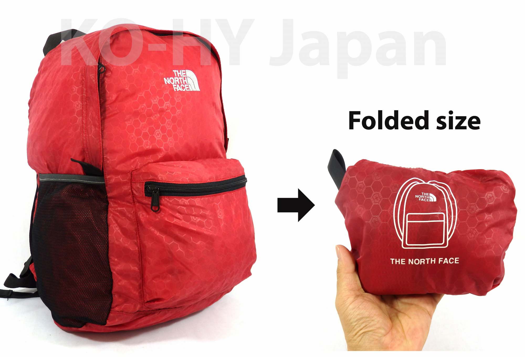 [HCM]Balo xếp du lịch The North Face Foldable Flyweight backpack type-2