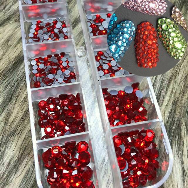 Đá Chân Keo - Đá Nail Mixsize Siêu Sáng Trang Trí Móng Làm Nail Mi Spa shopinail