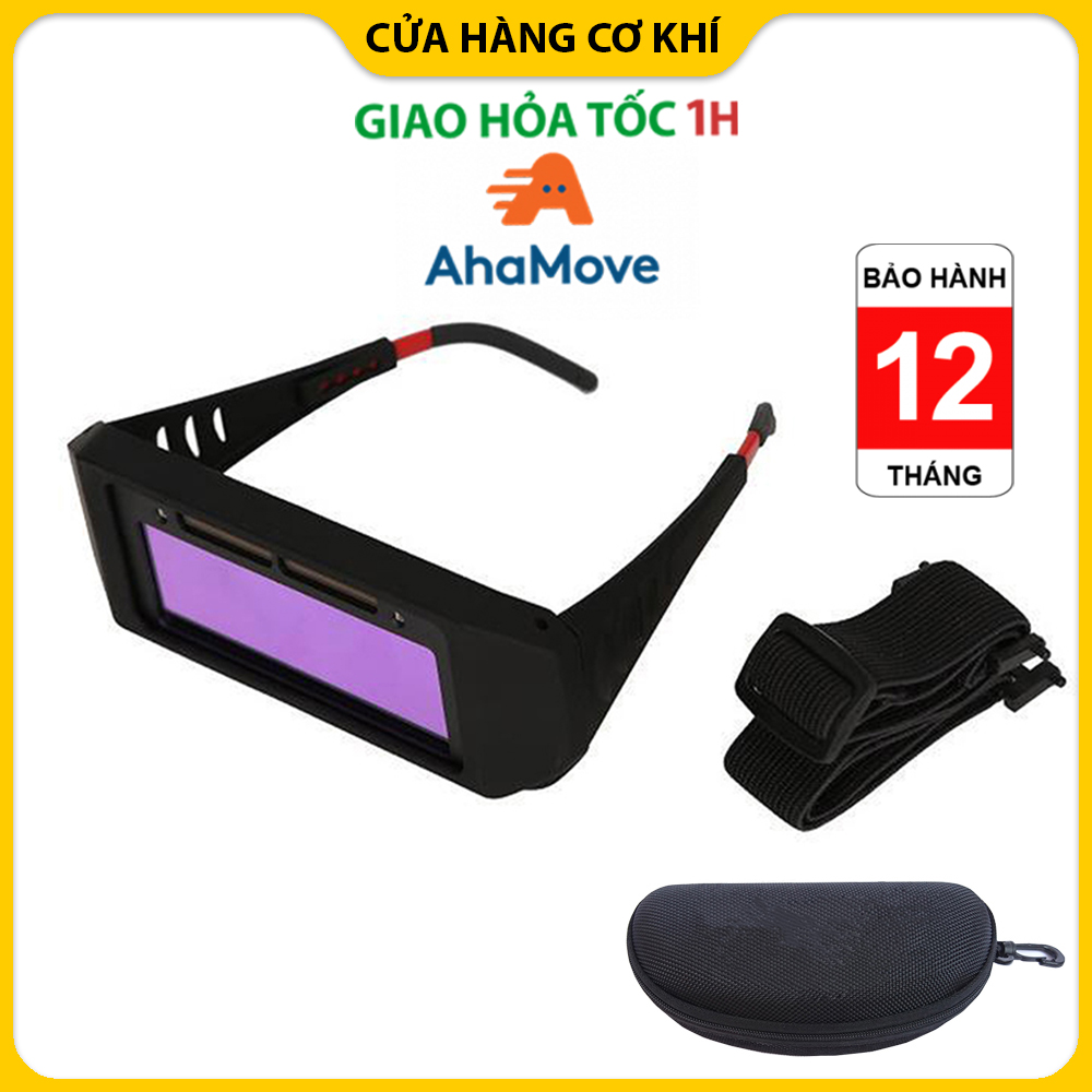 Kính hàn điện tử tự động tối khi hàn dành cho thợ hàn chuyên nghiệp + bao bì bảo vệ