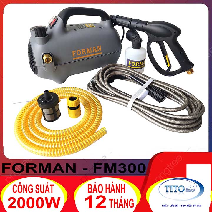 Máy rửa xe chỉnh áp forman fm300 - 2000w - có chức năng chỉnh áp