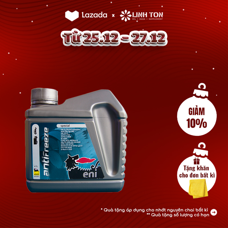 Nước làm mát dành cho xe phổ thông và xe hiệu suất cao ENI Bike S (Eco Agip Permanent) dạng túi và chai