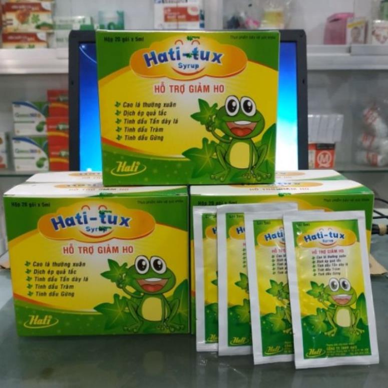 Siro ho con ếch Hati-tux surup , giảm ho, hết khò khòe, đau rát cổ họng