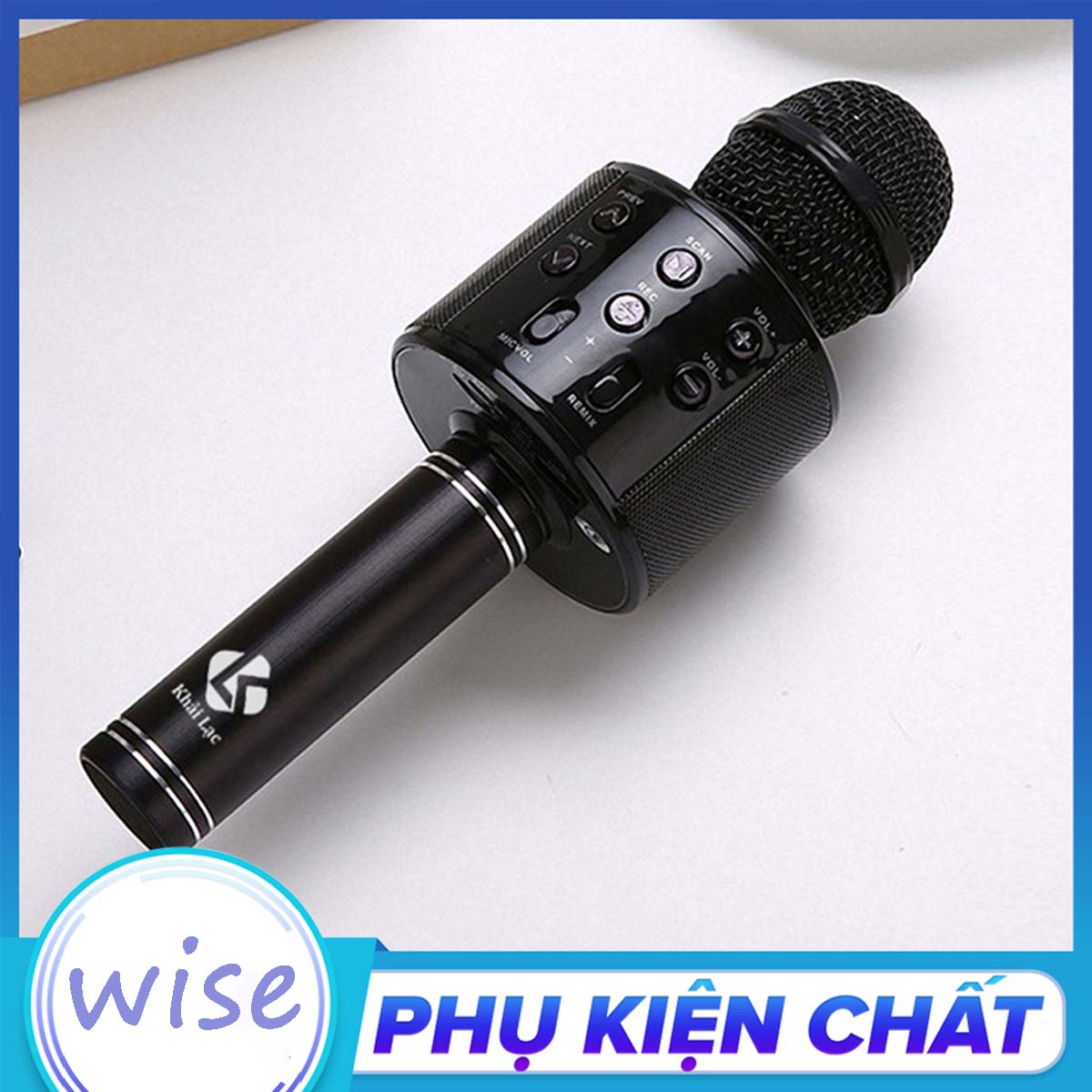 Mic Hát Karaoke Bluetooth Không Dây WS858 - Âm vang - Ấm - mic hát karaoke cầm tay mini