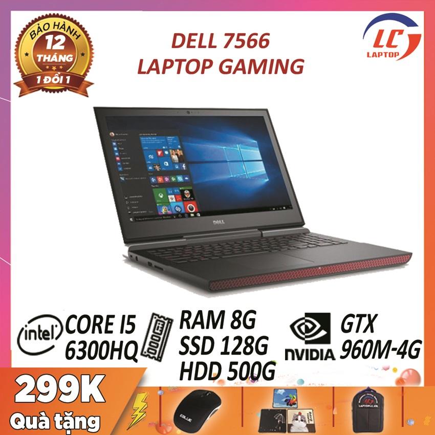 [Trả góp 0%]Dell Inspiron 7566 Chơi Game Làm Đồ Họa Cực Đỉnh i5-6300HQ VGA NVIDIA GTX 960M-4G Màn 15.6 Full HD