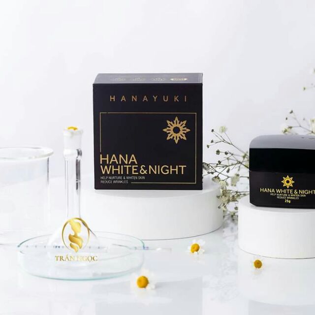 Kem Dưỡng Trắng Da Ban Đêm Hanayuki White & Night