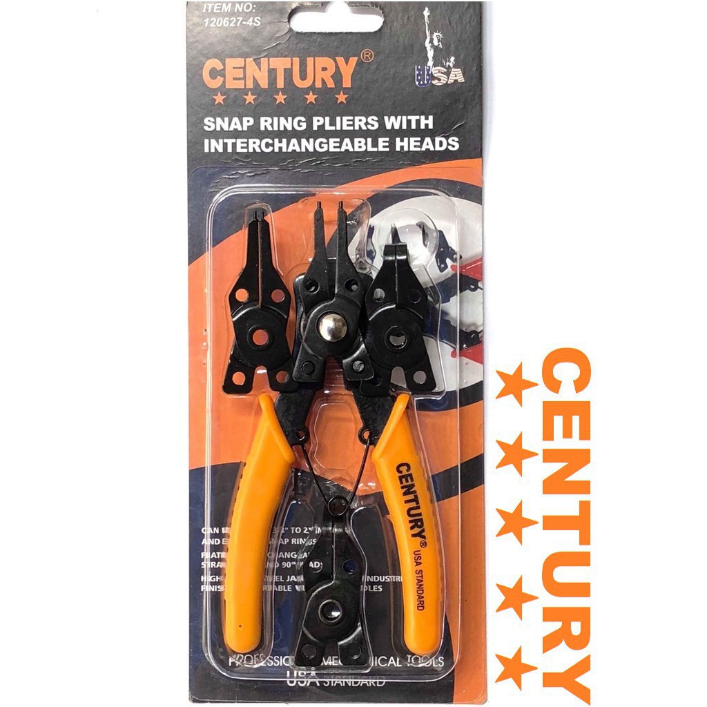 Century multi-purpose pliers set with 4 heads code 120627-4s material: cr-v steel