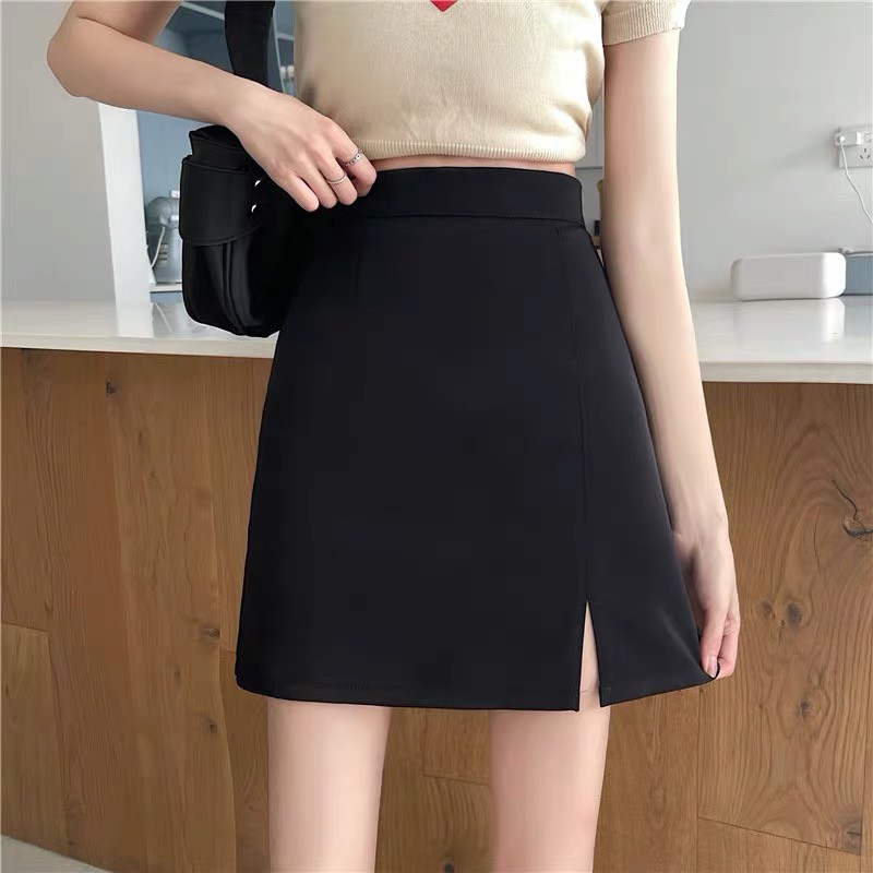 Chân váy chữ a50 xẻ ngắn chân váy công sở trên gối